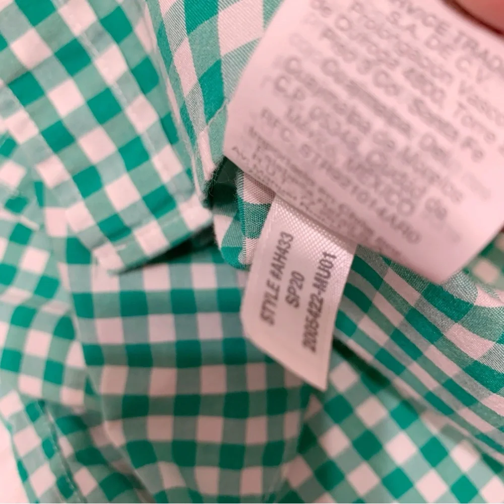 Crewcuts boy's long‎ sleeve gingham button up shirt